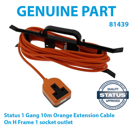 1 Way 10m Orange Extension Cable
